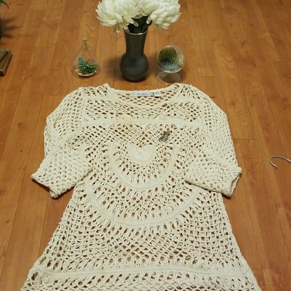 Boho crocheted top